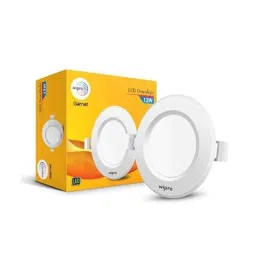 Wipro Garnet 12W 4000K Polycarbonate Neutral White Round Junction Box LED Downlight, D521240 (Pack of 2)-picture-0
