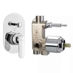 Cera Brooklyn Single Lever 5 Way Concealed Diverter, F1018711 + F4020101 (Pack of 2)-34