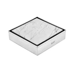 Ruhe 4x4 inch Stainless Steel 304 With Cockroach Trap Tile Insert Shower Drain Channel, 16-0205-05-picture-2