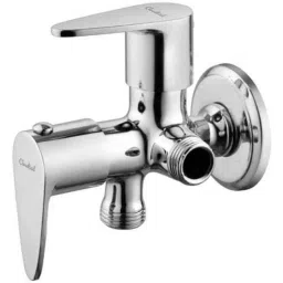 Cloudtail by Prestige Vignet CDT8101 Brass Chrome Finish Silver Wall Mounted 2 in 1 Angle Valve with Wall Flange-picture-16