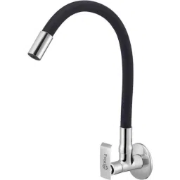 Prestige Qubix Brass Chrome Finish Black Flexible Sink Cock-image-16