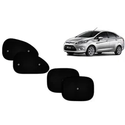 Auto Pearl 4 Pcs PVC &a; Mesh Black Window Side Sun Shade Set for Ford Fiesta-picture-24
