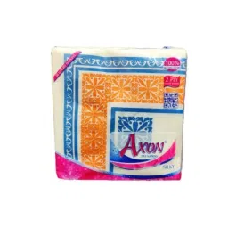 Axon Silky 50 Pcs 33x33cm 2 Ply Type-D Printed Tissue Paper Napkin Packet, ASILPF-D-4 (Pack of 4)-1