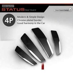 SureStrive 4 Pcs Silicon Black Anti Scratch Corner Edge Protector Door Guard Set for Datsun Go+ All Model image 2