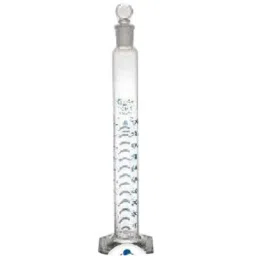 Glassco 25ml Blue Printing Boro 3.3 Glass Mixing Cylinder, 142.508.02-29