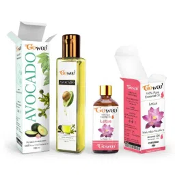 GoWoo 2 Pcs 10ml Natural Lotus Aroma Oil &a; 100ml Avocado Carrier Oil Set, GWOC814-P30+P167-picture-0