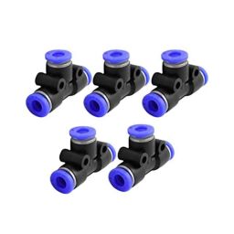 B K Jagan &a; Co 5 Pcs 12mm T Pneumatic Hose Tube Connector Adapters-picture-33