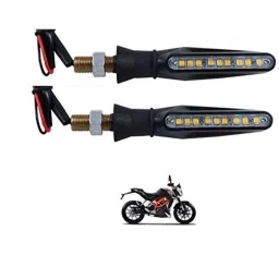 Kozdiko 4 Pcs Plastic Front &a; Rear Side Sleek Yellow Bike Indicator Set for KTM Duke 390 ABS-picture-49