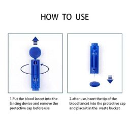 Microsidd 100 Pcs Round Blue Standard Glucometer Lancet Box, Microlance200R (Pack of 2) image 2
