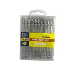 Jon Bhandari Tools 10 Pcs 100mm PH2 &a; SL6 Power Screw Driver Bit Set-12