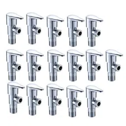 ZAP Prime Brass Chrome Finish Angle Cock Valve with Wall Flange (Pack of 16)-image-96