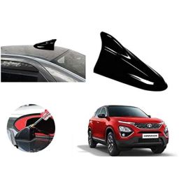 Auto Pearl ABS Black Universal Replacement Shark Fin Car Roof Antenna For Tata Harrier 2019-image-1
