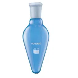 Borosil 10ml Pear Shaped Flask with I/C Joint, 4315106-10