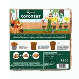 Ugaoo 1kg Organic Cocopeat Block, NUSM0055-48