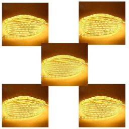 LumoGen 60W Warm White LED Waterproof Rope Light with Connector, Length: 18 m (Pack of 5)-19