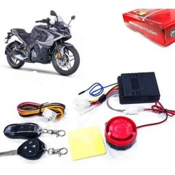 Auto Pearl 12V Black Two-Way Anti Theft Motorcycle Alarm Kit with 2 Pcs Remote for Pulsar RS200 BS6-picture-31