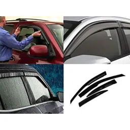 Auto Pearl 4 Pcs ABS Window Door Visor Set for Maruti Suzuki Alto, Size: S image 2