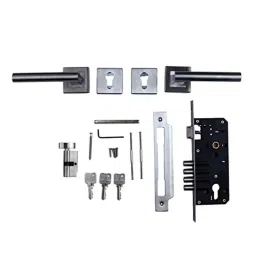 Saze 45x85mm ‎Stainless Steel Satin Finish Mortise Main Door Lock Set, ‎SZ-MG-303-ROSE-OSK-picture-11