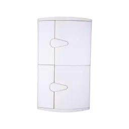 Aquieen ABS Plastic White Double Door Corner Cabinet-picture-47
