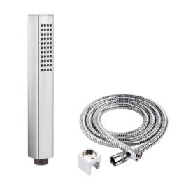 IRIS HS-005 ABS Chrome Finish High Pressure Handheld Shower with Hose Pipe &a; Wall Bracket-3