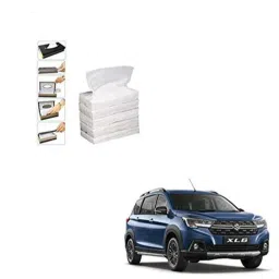 Kozdiko 100 Pulls Dispenser Box Refiller Tissue Paper with 200 Sheets for Maruti Suzuki XL6 (Pack of 5)-picture-0