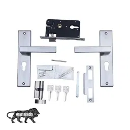 Saze 8 inch Stainless Steel 304 Cylindrical Plate Mortise Door Lock Handle Set with One Side Key Cylinder &a; 3 Keys, SE-LB301-8CYS-OSK-image-48