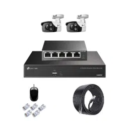 TP-Link VIGI C350 5MP Full Colour Outdoor Network IP Combo Kit with 4 Channel NVR, 2 Cameras, 5 Port POE Switch, D-LINK 100M LAN Cable-picture-9