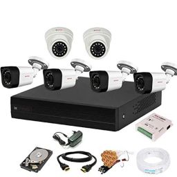 CP Plus 2.4MP White &a; Black 4 Pcs Outdoor, 2 Pcs Indoor Camera, 8 Channel DVR &a; Hard Disk Kit with All Accessories, 8CHDVR-4B-2D-14-picture-31