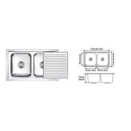 Nirali Super Slider Glossy Finish Kitchen Sink, Bowl Size: 340x400x241 mm-image-29