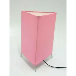 Tucasa Triangular Pink Table Lamp, LG-703-91