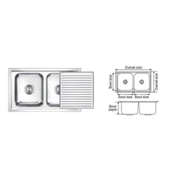 Nirali Super Slider Satin Finish Kitchen Sink, Bowl Size: 340x400x241 mm-image-4