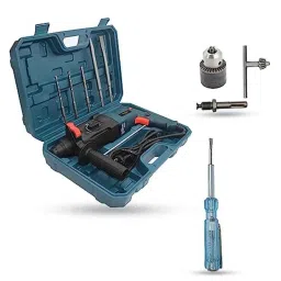 Walkers 1200W Forward &a; Reverse Rotation Hammer Impact Drill Machine with 5 Pcs SDS Plus Bit, Drill Chuck, SDS Adapter &a; Line Tester, WKCB369-29