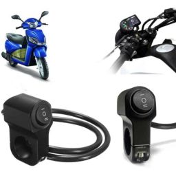 Auto Pearl 12V Aluminium Alloy Black Motorcycle Handlebar Headlight Switch for Gusto BS6-picture-37