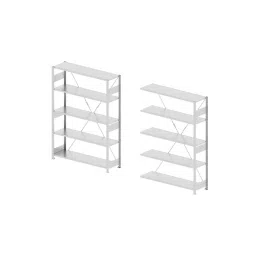 Godrej Altius Lite 1000x500x1900mm Steel Light Grey Storage Rack with 5 Layers (Pack of 2)-image-33