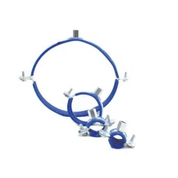 Lovely 25mm Mild Steel Pipe Support Split Clamp with PVC &a; EPDM Rubber Lined (Pack of 25)-picture-22
