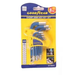 goodyear Good Year GY10474 9 Pcs Short &a; Long Arm Hex Key Set-picture-15