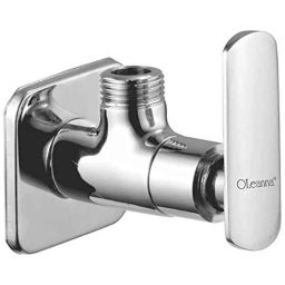 Oleann Speed Brass Silver Chrome Finish Angle Valve with Wall Flange-image-41