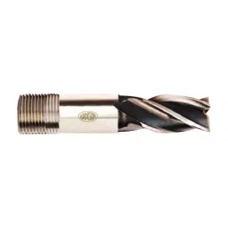 Addison 22mm HSS M2 Screwed Shank End Mill with Right Hand Helical Flute &a; RH Cutting-17