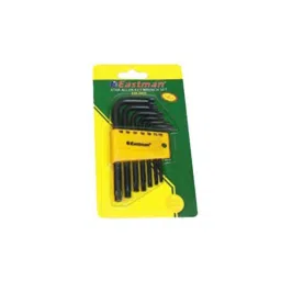 Eastman Temper star Allen Keys Set-Short Pattern-CRV, EAK-2407H-28