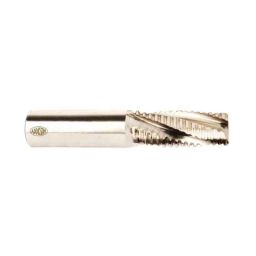 Addison 15mm HSS M42 Tin Coated Parallel Shank Roughing End Mill with Ground Relieved Chip Breaker Groove-image-81