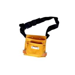 Real Stf 8 Pockets Leather Tool Bag with 2 Leather Hammer &a; 1 Tape Holder Set-22