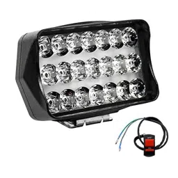 Miwings 5 Inch 21 Led Light Bar Universal Car &a; Bike 48W 6000K Flood Led Bar Off Road Driving Lights Led Fog Lights Lighting Led Work With On/Off Switch (2.Unit)-1
