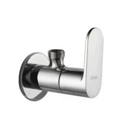 ZAP Opel Brass Chrome Finish Quarter Turn Angle Valve with Wall Flange by Moglix-image-69