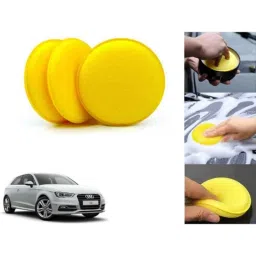 Auto Pearl Polyurethane Beige Washing &a; Waxing Polish Foam Sponge for A3 (Pack of 3)-picture-34