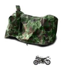 Kozdiko Polyester Jungle Print Waterproof Bike Body Cover with Mirror Pockets &a; Buckle Belt for Yamaha YZF Rim-picture-1