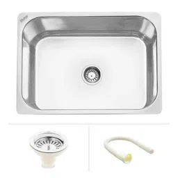 Ruhe 27x21x9 inch Stainless Steel Glossy Finish Square Single Bowl Kitchen Sink, 13-0101-13-picture-30
