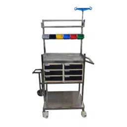 Healthy Jeena Sikho 90x50x150cm Stainless Steel Crash Cart, HJS11-image-29