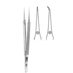Alis 15cm/ 6 inch Micro Suture Tying Forceps with Platform Curved 0.3mm, A-GEN-259-15-picture-24
