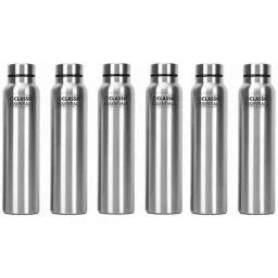 Classic Essentials 1000ml Stainless Steel Silver Spring Water Bottle (Pack of 6)-picture-28