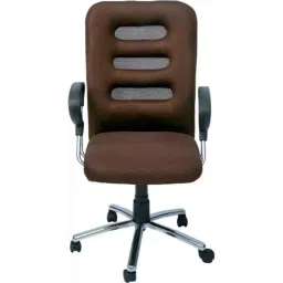 Veeshna Polypack Fabric Brown High Back Office Executive Chair, CRH-1010-picture-7